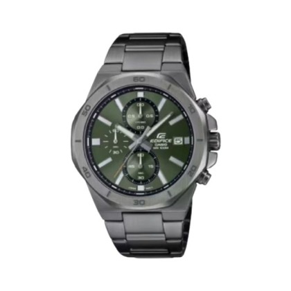 Casio Edifice EFV-640DC-3AV Grey Stainless Steel Band Men Watch